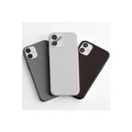 Q Aksesuar İphone 12 Mini Uyumlu 3'Lü Set Basic Telefon Kılıfı Koyu Gri-Beyaz-Siyah