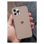 Q Aksesuar İphone 12 Uyumlu Mini Kalp Serisi Basic Premium Telefon Kılıfı