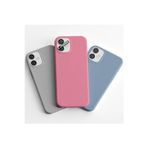 Q Aksesuar İphone 13 Mini Uyumlu 3'Lü Set Basic Telefon Kılıfı Koyu Gri-Şeker Pembe-Bebe Mavi