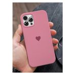 Q Aksesuar İphone 15 Pro Uyumlu Mini Kalp Serisi Basic Premium Telefon Kılıfı