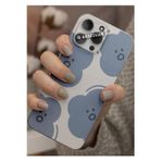 Q Aksesuar Samsung Galaxy A20S Uyumlu Sevimli Bulut Tasarımlı Şeffaf Telefon Kılıfı Kapak Case