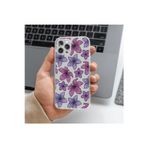 Q Aksesuar Samsung Galaxy S9 Uyumlu Çiçek Tasarımlı Premium Şeffaf Telefon Kılıfı