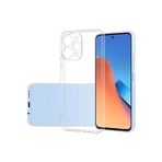 Q Aksesuar Xiaomi Redmi 12 Uyumlu Renksiz Silikon Şeffaf Telefon Kılıfı