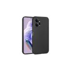 Q Aksesuar Xiaomi Redmi Note 12 4G Uyumlu Silikon Lansman Telefon Kılıfı - Siyah