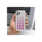 Q Aksesuar Xiaomi Redmi Note 12 Pro Plus Uyumlu Love Tasarımlı Premium Şeffaf Telefon Kılıfı