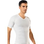 Q-EN Erkek Beyaz Bambu T-shirt