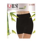 Q-EN Kadın Siyah Ikom Bambu Kısa Sort Tayt 803