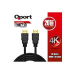 Q-hdmı202 Altın Uçlu 20 Metre 4k Hdmı2.0 Kablo