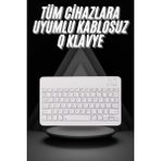 Q Klavye Türkçe Bluetooth Klavye Tüm Cihazlara Uyumlu Kablosuz - 1 - 001-Renkli
