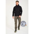 Q Steinbock Arthur Siyah Erkek Softshell Ceket