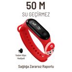 Q-TİME Super Mario Figürlü Led Dokunmatik Ekranlı Su Geçirmez Dijital Çocuk Ve Genç Kol Saati (kırmızı)