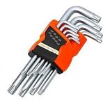 Q Tools 9 Parça Yıldız Torx Uçlu Büyük Boy Alyan Anahtarı Takımı Seti