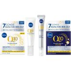 Q10 4 Adımlı Kırışıklık Karşıtı Bakım Seti,gündüz Kremi,göz Kremi,cilt Serumu ve Gece Kremi 50 ml