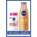 Q10 Sıkılaştırıcı Bronzluk Vücut Losyonu 200ml ve Kadın Stick Deodorant Derma Control Clinical 50ml