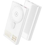 Q22 10,000 Mah Magsafe Dijital Ekranlı Powerbank Beyaz