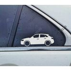 Q3 ( 8U ) Kelebek Cam Oto Sticker 17 CM 2 Adet
