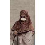 Qalortex Scarf Pamuklu Soft Açelya Desen Eşarp-Mürdüm