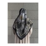 Qalortex Scarf Pamuklu Soft Luna Desen Eşarp-Küf Yeşil