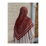 Qalortex Scarf Pamuklu Soft Minâ Desen Eşarp-Taba