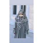 Qalortex Scarf Pamuklu Soft Nazenin Desen Eşarp-Mint - Çok Renkli