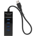 Qasul 4 Port USB Çoğaltıcı Çoklayıcı Hub USB 3.0 Çoklama Pc Laptop Tüm Cihazlara Uyumlu - Siyah - Beyaz