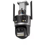 qasul 8K WiFi 16MP Dört Ekran Güvenlik Kamerası CCTV IP Kamera 8X Zoom Otomatik Takip Video Gözetim