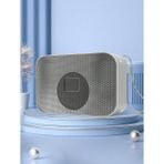 Qasul A011 Gri Led Işıklı Telefon Tutucu Özelliği Olan Bluetooth Hoparlör