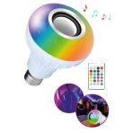 Qasul Bluetooth Hoparlör Rgb Ledli Lamba Kumandalı Müzik Çalar Ampul Renkli Ampul
