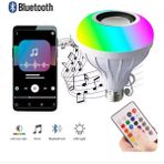 Qasul E27 Rgb LED Ampul Uzaktan Kumandalı Bluetooth ve Hoparlör Özelliği - Beyaz