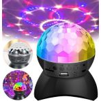 Qasul L740 Siyah Disko Topu Led Işıklı Şarjlı Bluetooth Hoparlör