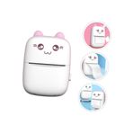 qasul Mini Taşınabilir Yazıcı Fotoğraf Cebi Bluetooth V4.0 Mobil ABS Termal Yazıcı Deforme Olmayan Pembe