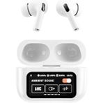 Qasul Pro 2 Anc Dokunmatik Ekranlı Bluetooth Kulaklık Ios Android Tüm Telefonlara Uyumlu Taşıma Ipi Hedyeli - Beyaz