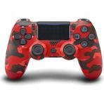 Qasul Ps4 Dualshock 4 V2 Gamepad Şık Tasarımlı Kamuflaj Desenli Playstation 4 Uyumlu Yeni Nesil Kol - Kırmızı Kamuflaj