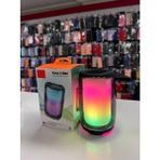 Qasul Pulse5 Mini Bluetooth Hoparlör Tws Özellikli LED Işıklı Kablosuz Speaker Ses Bombası - Siyah