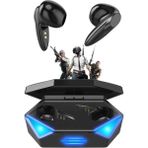 Qasul TG-G20 Siyah Kablosuz Bluetooth 5.2 Kulak İçi RGB Işıklı Çift Mikrofonlu 3 Modlu Oyuncu Kulaklığı