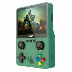 Qasul X6 Taşınabilir El Oyun Konsolu Ips Retro Oyun Konsolu 10000 Oyun 11 Simülatör Video Oyunları 16 Gb Sd Kart Hediye
