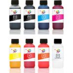 Qc Epson Stylus Photo C79 Yazıcı Uyumlu Kartuş Mürekkebi PRO 100ml PRO Set-8 Renk - Renkli