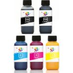 Qc Epson SureColor SC-T5200D Yazıcı Uyumlu Kartuş Mürekkebi PRO 100ml PRO Set-5 Renk - Renkli