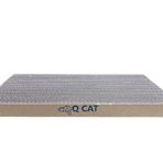 QCAT Çift Taraflı Tasarım Kedi Scratcher, Daha Az Karton Parçalı Kedi Kazıma Pedi, Birinci Sınıf Çizik Dokulara Sahip Kedi Tırmalama, Dayanıklı Yüksek Yoğunluklu Geri Dönüştürülmüş Oluklu Kağıt, 42 cm