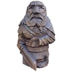 Qcwwy İskandinav Odin-Thor Heykeli, Karanlık Çağ Odin Thor Viking Heykeli, İskandinav Viking Mitolojisi Figürleri, İskandinav Pagan Süslemeleri, El Sanatları, Süsler
