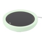 Qcwwy Kahve fincanı ısıtıcı, elektrikli kahve fincanı ısıtıcısı, USB şarjlı, sıcaklık ayarlı kendinden ısıtmalı plaka, çay suyunu ısıtmak için, kakao sütü içecekleri (yeşil)