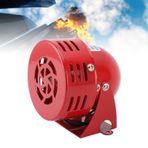 Qcwwy Motorlu Korna Siren 110 Desibel Güvenlik, Kırmızı Mini Elektrik Motorlu Siren Korna Sesli Buzzer Endüstriyel Motor Alarm Zili Siren Korna Sesli Buzzer Alarm (24V)