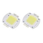 Qcwwy Yüksek Güçlü 100W COB Çip Beyaz Işık Kaynağı LED Boncuk 9600Lm Sokak Lambaları Için 2'li Paket