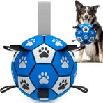 QDAN Köpek Halatları Oyuncaklar Askılı Futbol Topu, Savaş Çekicisi için İnteraktif Köpek Oyuncakları, Köpek Doğum Günü Hediyeleri, Köpek Römorkör Oyuncak, Köpek Su Oyuncağı, Orta ve Büyük Köpekler