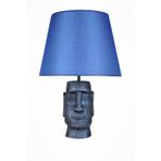 Qdec Cobalt Mavi Modern Dizayn Moai Abajur