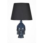 Qdec Cobalt Siyah Modern Dizayn Büyük Buda Abajur
