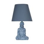 Qdec Modern Dizayn Antrasit-Lacivert Buda Abajur
