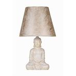 Qdec Modern Dizayn Beyaz-Gold Buda Abajur
