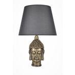 Qdec Modern Dizayn Gold-Gri Buda Abajur