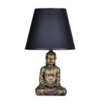 Qdec Modern Dizayn Gold-Siyah Buda Abajur